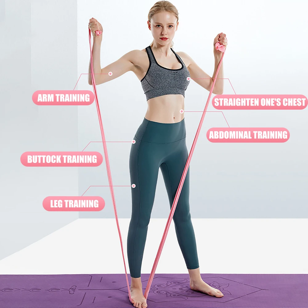 طول 200 سم اليوغا بيلاتيس تمتد - مراجعة Yoga Fitness Resistance Band وسعره