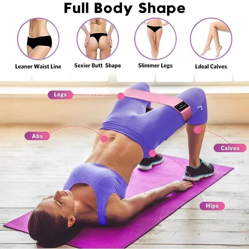 أربطة مقاومة مرنة من القماش لت - مراجعة Yoga Fitness Resistance Band وسعره